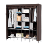 Guarda-roupa Tecido Com Portas Zip e Bolsos Laterais Nyana Home Medidas 170x167x45cm