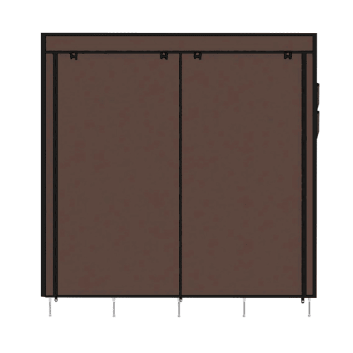 Guarda-roupa Tecido Com Portas Zip e Bolsos Laterais Nyana Home Medidas 170x167x45cm Guarda-roupa Tecido Com Portas Zip e Bolsos Laterais Nyana Home Medidas 170x167x45cm