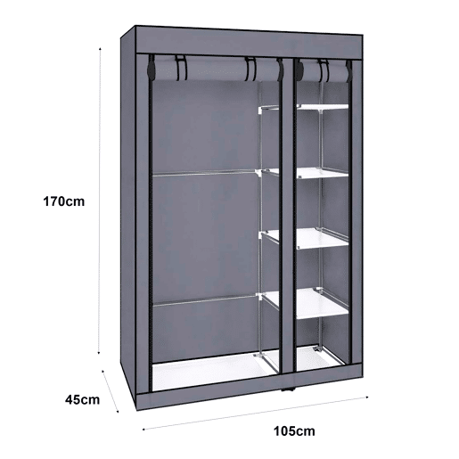 Armário Penteadeira Tecido Com Portas Zip Nyana Home Mede 170x110x45cm