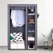 Armario Vestidor de Tela Con Puertas de Cremallera Nyana Home 110 Armario Vestidor de Tela Con Puertas de Cremallera Nyana Home 110 Gris