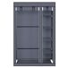 Armario Vestidor de Tela Con Puertas de Cremallera Nyana Home 110 Armario Vestidor de Tela Con Puertas de Cremallera Nyana Home 110 Gris