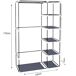 Armario Vestidor de Tela Con Puertas de Cremallera Nyana Home 110 Armario Vestidor de Tela Con Puertas de Cremallera Nyana Home 110 Gris