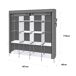 Armario Vestidor Tela Con Puertas Cremallera Nyana Home 167 Armario Vestidor Tela Con Puertas Cremallera Nyana Home 167 Gris