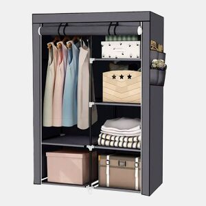 Armário Penteadeira Tecido Com Portas Zip e Bolsos Laterais Nyana Home Medidas 170x105x45cm