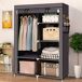Armario Vestidor Tela Con Puertas Cremallera Nyana Home 105 Armario Vestidor Tela Con Puertas Cremallera Nyana Home 105 Gris