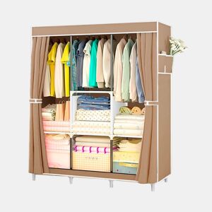 Guarda-roupa de tecido com bolsos laterais 158x106x45 cm