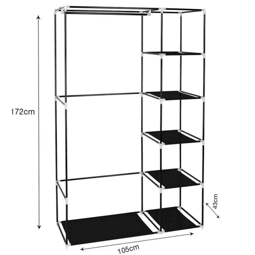 Armário Penteadeira Tecido Com Portas Zip Nyana Home Mede 170x110x45cm Armário Penteadeira Tecido Com Portas Zip Nyana Home Mede 170x110x45cm