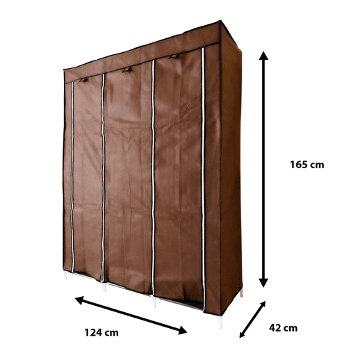 Armário Penteadeira Tecido Com Portas Zip Nyana Home Mede 170x130x45cm