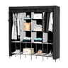 Guarda-roupa Tecido Com Portas Zip e Bolsos Laterais Nyana Home Medidas 170x167x45cm