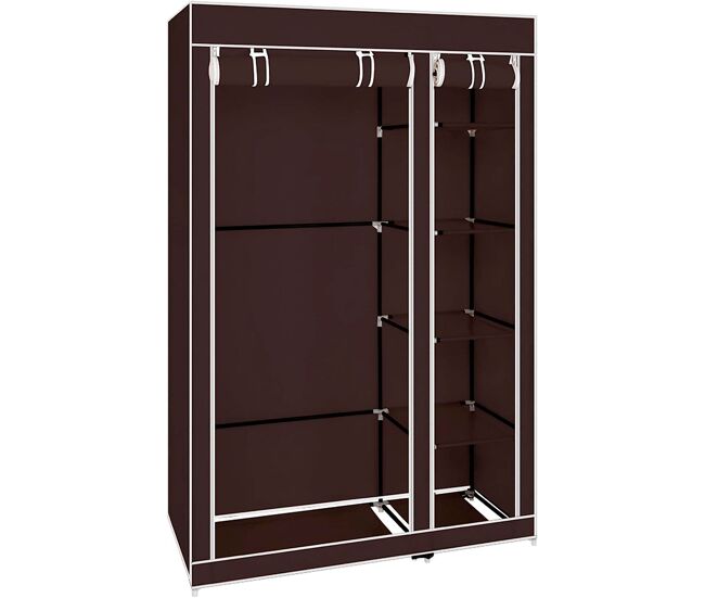 Armario vestidor de tela con puertas de cremallera nyana home medidas 170x110x45cm