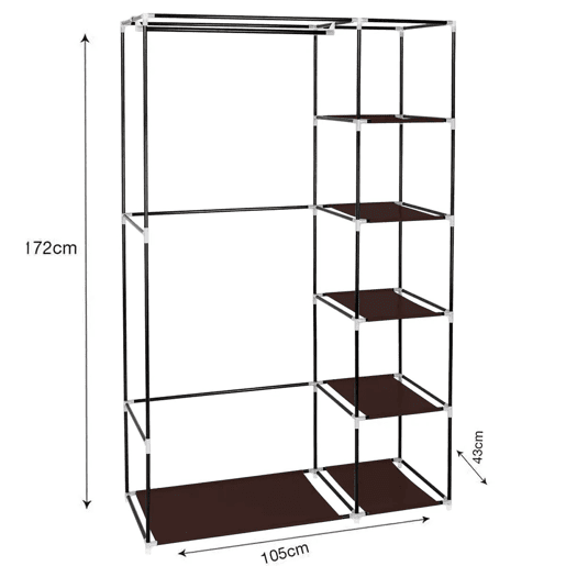 Armário Penteadeira Tecido Com Portas Zip Nyana Home Mede 170x110x45cm Armário Penteadeira Tecido Com Portas Zip Nyana Home Mede 170x110x45cm