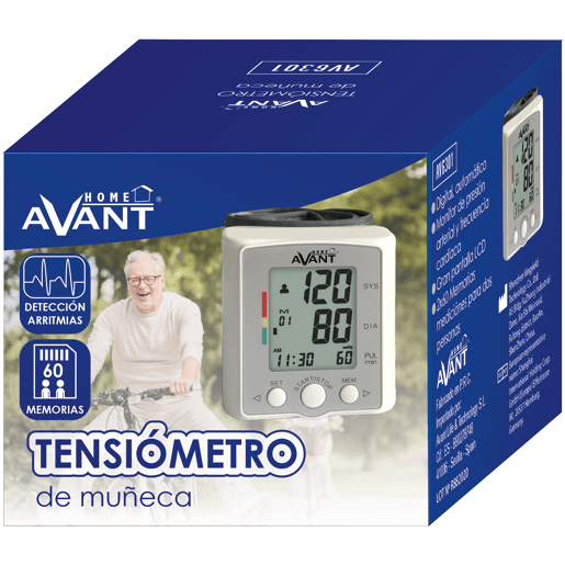 Monitor de pressão arterial de pulso AV6301 Avant