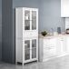 Alacena de Cocina MDF, Vidrio Templado HOMCOM, hogar - cocina Alacena de Cocina MDF, Vidrio Templado HOMCOM, hogar - cocina Blanco