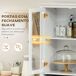 Alacena de Cocina MDF, Vidrio Templado HOMCOM, hogar - cocina Alacena de Cocina MDF, Vidrio Templado HOMCOM, hogar - cocina Blanco