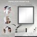 Armario con Espejo MDF, Vidrio kleankin, hogar - baño Armario con Espejo MDF, Vidrio kleankin, hogar - baño Blanco