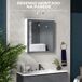 Armario con Espejo MDF, Vidrio kleankin, hogar - baño Armario con Espejo MDF, Vidrio kleankin, hogar - baño Blanco