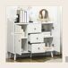 Aparador de Salón Melamina de Madera HOMCOM Aparador de Salón Melamina de Madera HOMCOM Blanco