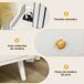 Aparador de Salón Melamina de Madera HOMCOM Aparador de Salón Melamina de Madera HOMCOM Blanco
