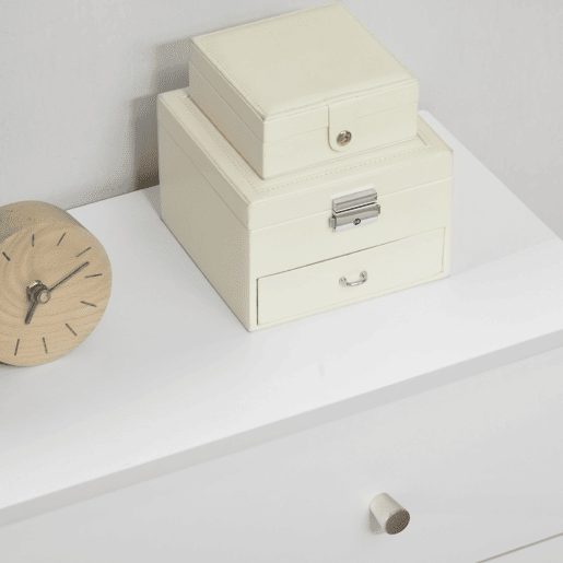 HOMCOM Cómoda com 3 Gavetas Cómoda de Dormitório com Pés de Madeira de Pinho para Sala de Estar Escritório Carga Máxima 70 kg 80x30x80 cm Branco e Madeira