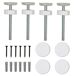 Barrera de Seguridad Acero, ABS PawHut Barrera de Seguridad Acero, ABS PawHut Blanco