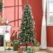 Árbol de Navidad Plástico, Acero HOMCOM, hogar - decoración Árbol de Navidad Plástico, Acero HOMCOM, hogar - decoración Verde