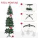 Árbol de Navidad Plástico, Acero HOMCOM, hogar - decoración Árbol de Navidad Plástico, Acero HOMCOM, hogar - decoración Verde