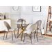 Beliani Mesa de comedor SAVONI Beliani Mesa de comedor SAVONI Dorado