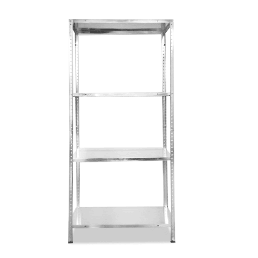 Prateleira metálica de canto galvanizada Nyana Home 120kg 4 Estantes 150x75x30cm Prateleira metálica de canto galvanizada Nyana Home 120kg 4 Estantes 150x75x30cm