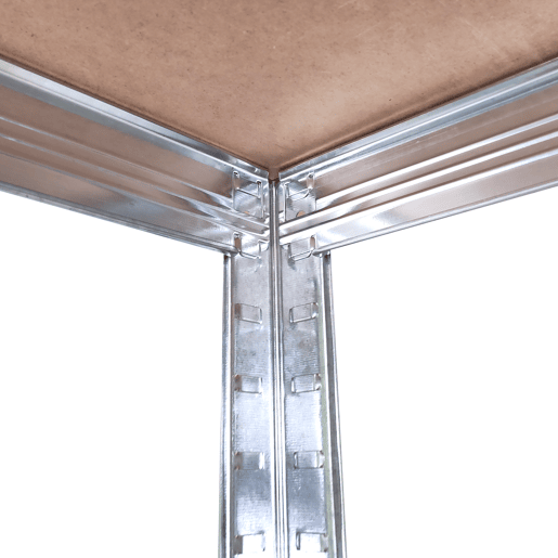 Prateleira metálica de canto galvanizadas Nyana Home 875kg 5 Estantes 180x90x40cm