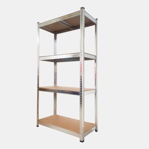 Prateleira metálica de canto galvanizada Nyana Home 700kg 4 Estantes 160x80x40cm