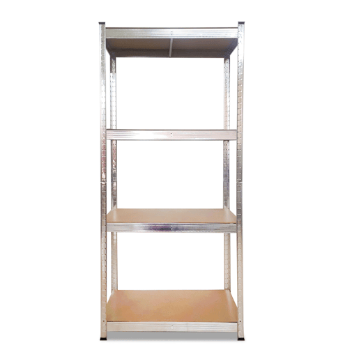 Prateleira metálica de canto galvanizada Nyana Home 700kg 4 Estantes 160x80x40cm Prateleira metálica de canto galvanizada Nyana Home 700kg 4 Estantes 160x80x40cm