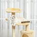 Árbol para Gato Aglomerado de madera, Felpa Larga, Sisal PawHut Árbol para Gato Aglomerado de madera, Felpa Larga, Sisal PawHut Beige