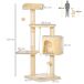 Árbol para Gato Aglomerado de madera, Felpa Larga, Sisal PawHut Árbol para Gato Aglomerado de madera, Felpa Larga, Sisal PawHut Beige
