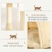 Árbol para Gato Aglomerado de madera, Felpa Larga, Sisal PawHut Árbol para Gato Aglomerado de madera, Felpa Larga, Sisal PawHut Beige
