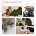 Árbol para Gato Aglomerado de madera, Felpa Larga, Sisal PawHut Árbol para Gato Aglomerado de madera, Felpa Larga, Sisal PawHut Beige
