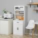 Alacena de Cocina MDF, Vidrio Templado HOMCOM, hogar - cocina Alacena de Cocina MDF, Vidrio Templado HOMCOM, hogar - cocina Blanco