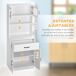 Alacena de Cocina MDF, Vidrio Templado HOMCOM, hogar - cocina Alacena de Cocina MDF, Vidrio Templado HOMCOM, hogar - cocina Blanco