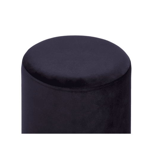 Pufe BRIGITTE Veludo Preto 36 cm 36 cm 44 cm Pufe BRIGITTE Veludo Preto 36 cm 36 cm 44 cm