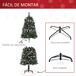 Árbol de Navidad Acero, Plástico HOMCOM, hogar - decoración Árbol de Navidad Acero, Plástico HOMCOM, hogar - decoración Verde Oscuro