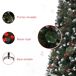 Árbol de Navidad Acero, Plástico HOMCOM, hogar - decoración Árbol de Navidad Acero, Plástico HOMCOM, hogar - decoración Verde Oscuro