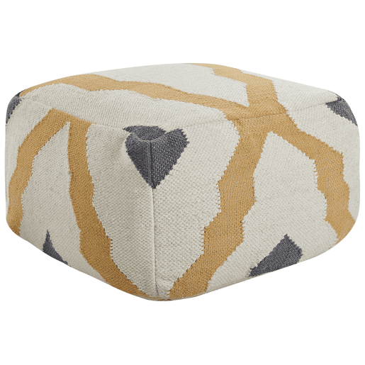 Pufe ZEUGMA Lã Creme 56 cm 56 cm 32 cm
