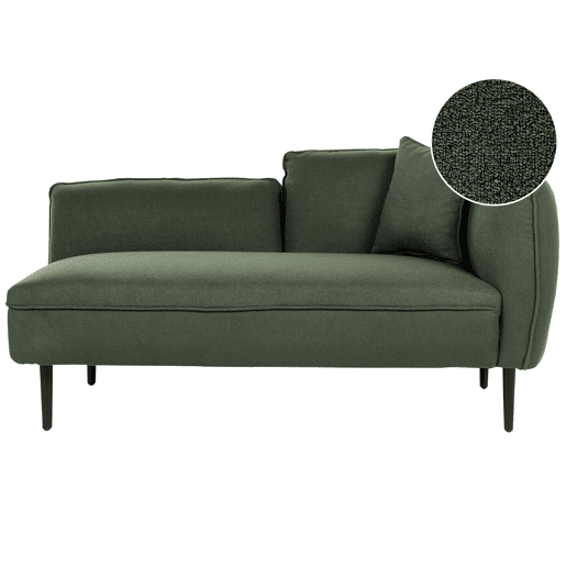 Beliani Chaise longue à direita Bouclé CHEVANNES Beliani Chaise longue à direita Bouclé CHEVANNES