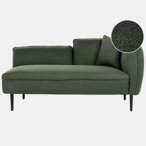 Beliani Chaise longue à direita Bouclé CHEVANNES