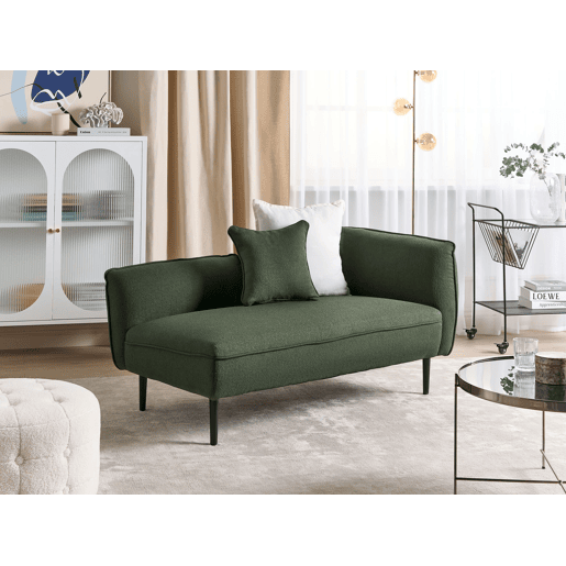 Beliani Chaise longue à direita Bouclé CHEVANNES Beliani Chaise longue à direita Bouclé CHEVANNES