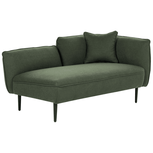 Beliani Chaise longue à direita Bouclé CHEVANNES Beliani Chaise longue à direita Bouclé CHEVANNES