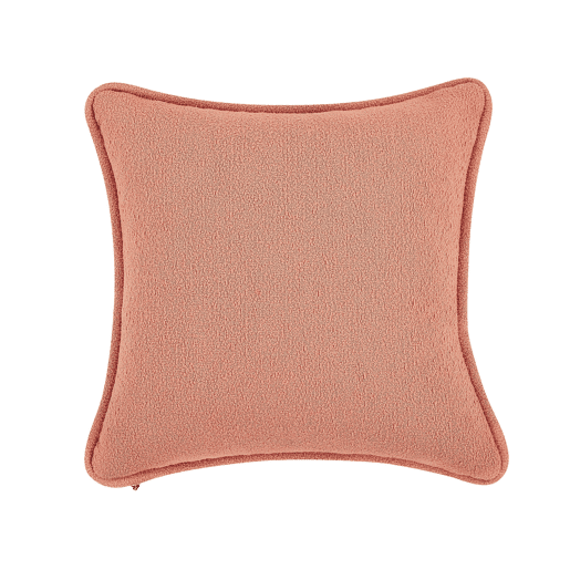 Chaise longue à direita CHEVANNES Bouclé Rosa pêssego