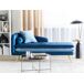 Beliani Chaise longue izquierdo Terciopelo GONESSE Beliani Chaise longue izquierdo Terciopelo GONESSE Azul Marino