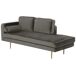 Beliani Chaise longue izquierdo Terciopelo MIRAMAS Beliani Chaise longue izquierdo Terciopelo MIRAMAS Beige