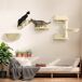Estantes para Gato Aglomerado de Madera, Felpa, Sisal PawHut Estantes para Gato Aglomerado de Madera, Felpa, Sisal PawHut Crudo