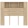 Cabeceira Sonoma cor de carvalho 120x18,5x104,5 cm
